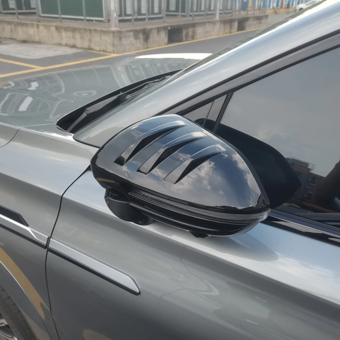 For Jaecoo 7 J7 PHEV 2026 Accessories Car ABS Carbon Black Side