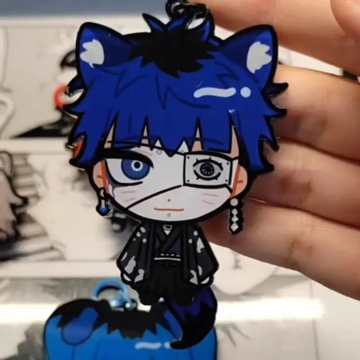 Aotuki Eito أنيمي المفاتيح المرأة سلسلة مفاتيح مصنوعة من الأكريليك رجل المائة خط آخر الدفاع أكاديمية قلادة حلية اكسسوارات هدية #2