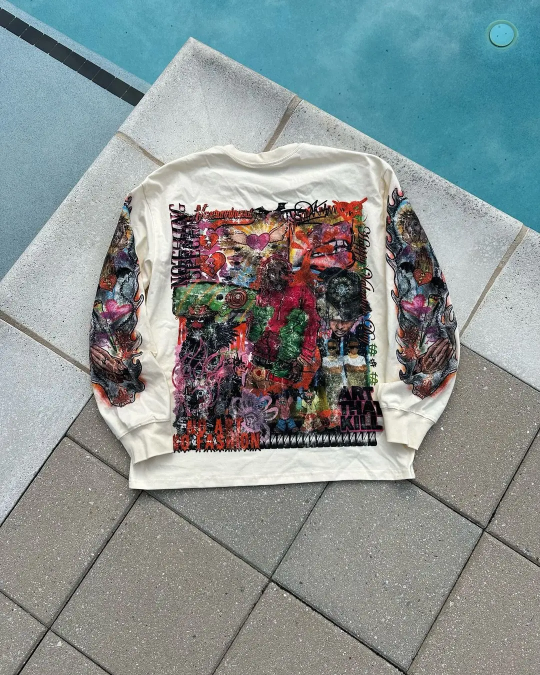 Harajuku Vintage pintura impressa Hoodies para homens e mulheres, tops de rua extragrandes, roupas de streetwear, moletom Y2K, novo, 2024