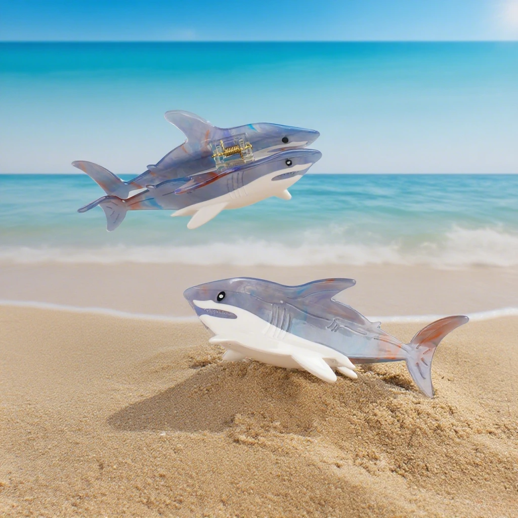

DuoShang, новая летняя серия Ocean, ацетатная заколка для волос в виде акулы, милая мультяшная заколка в виде когтей, заколка для волос в форме краба для женщин и девочек, аксессуары для волос
