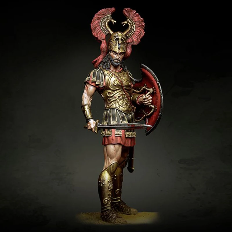 Roman Gladiator 1/24 Scale Resin Model Kit Unassembled Diorama and Unpainted Diy Miniatures Toys Figure