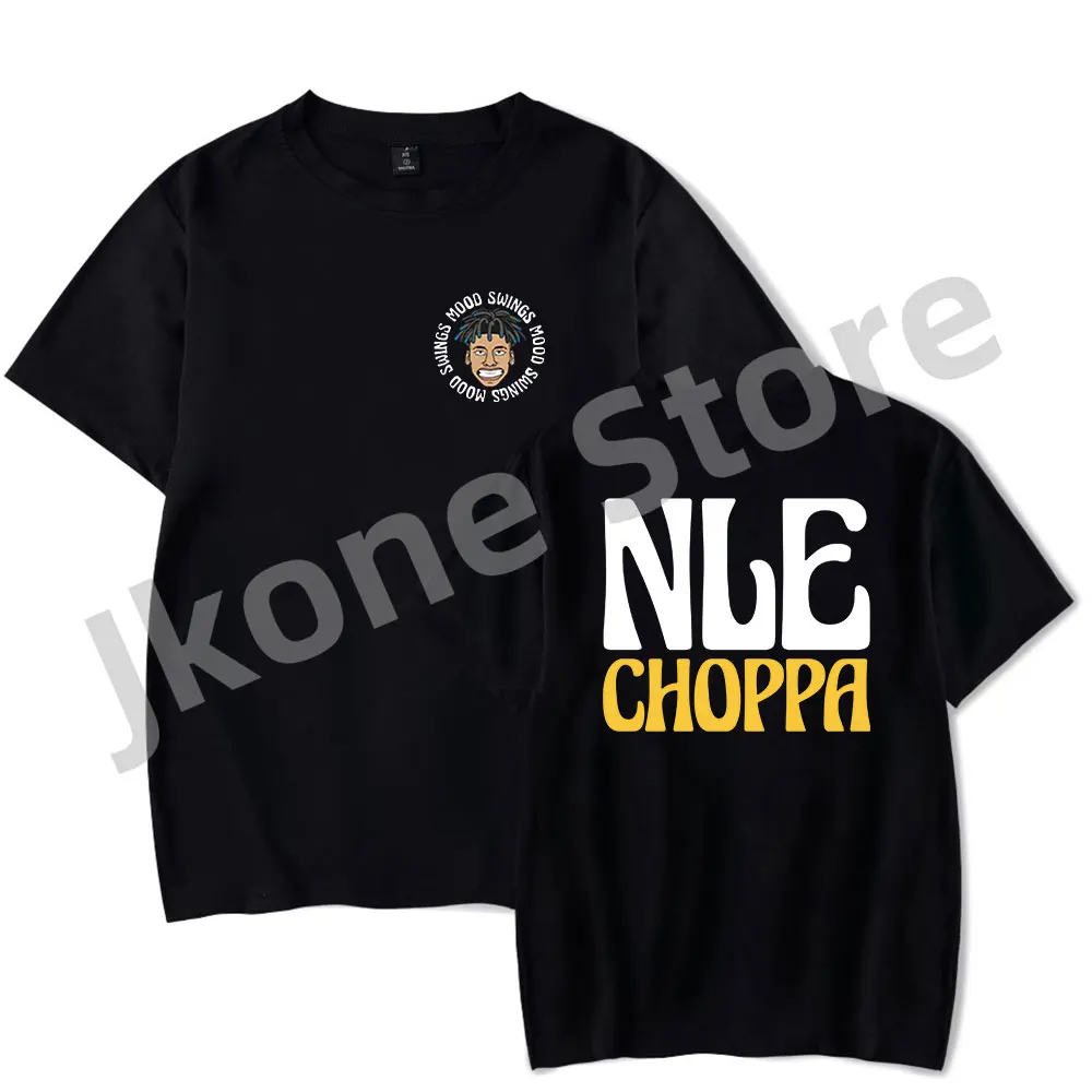 NLE Choppa Mood Swing Tee Rapper Tour Merch Women Men Fashion Casual Short Sleeve T-shirts