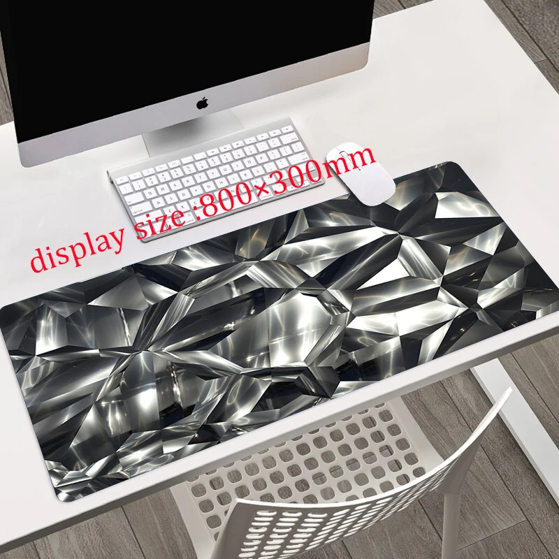 Colored diamonds HD Art Printing XXL Mouse Pad，Gamer Accessory Hot Large Desk Pads，Computer Lock Edge Keyboard Non-slip Mat