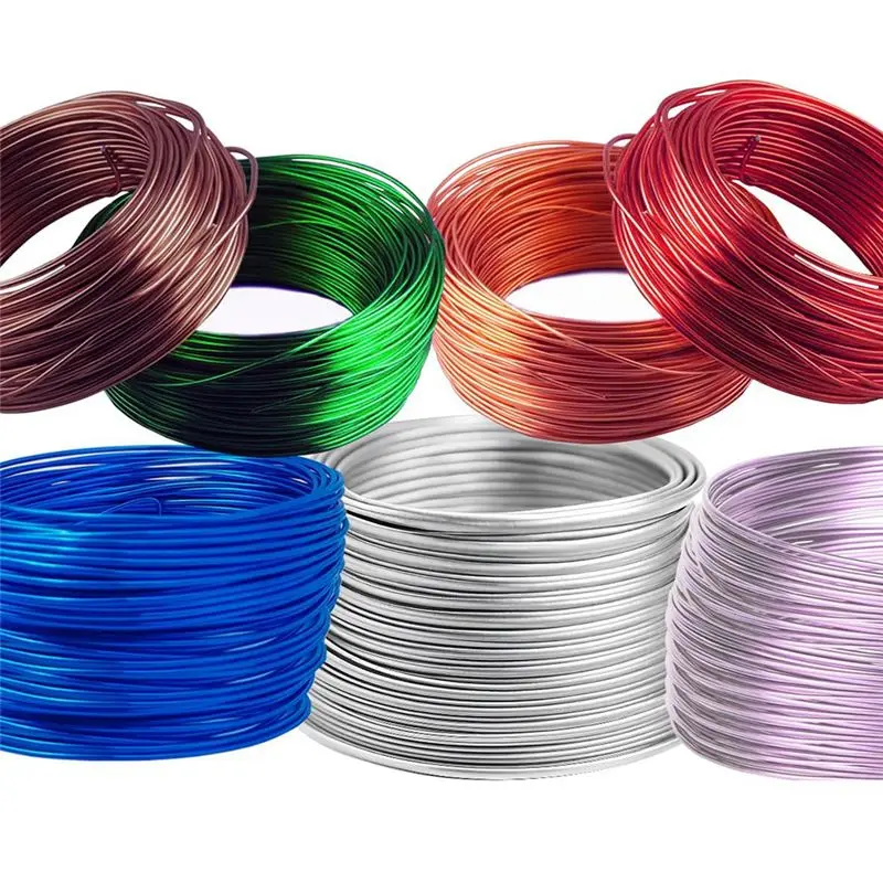 

A01F-7Rolls Jewelry Wire Craftwire Jewelry Making, 7Colors Each Color 67.2 FT Metal Wire Armature Bendable Wire(18Gauge)