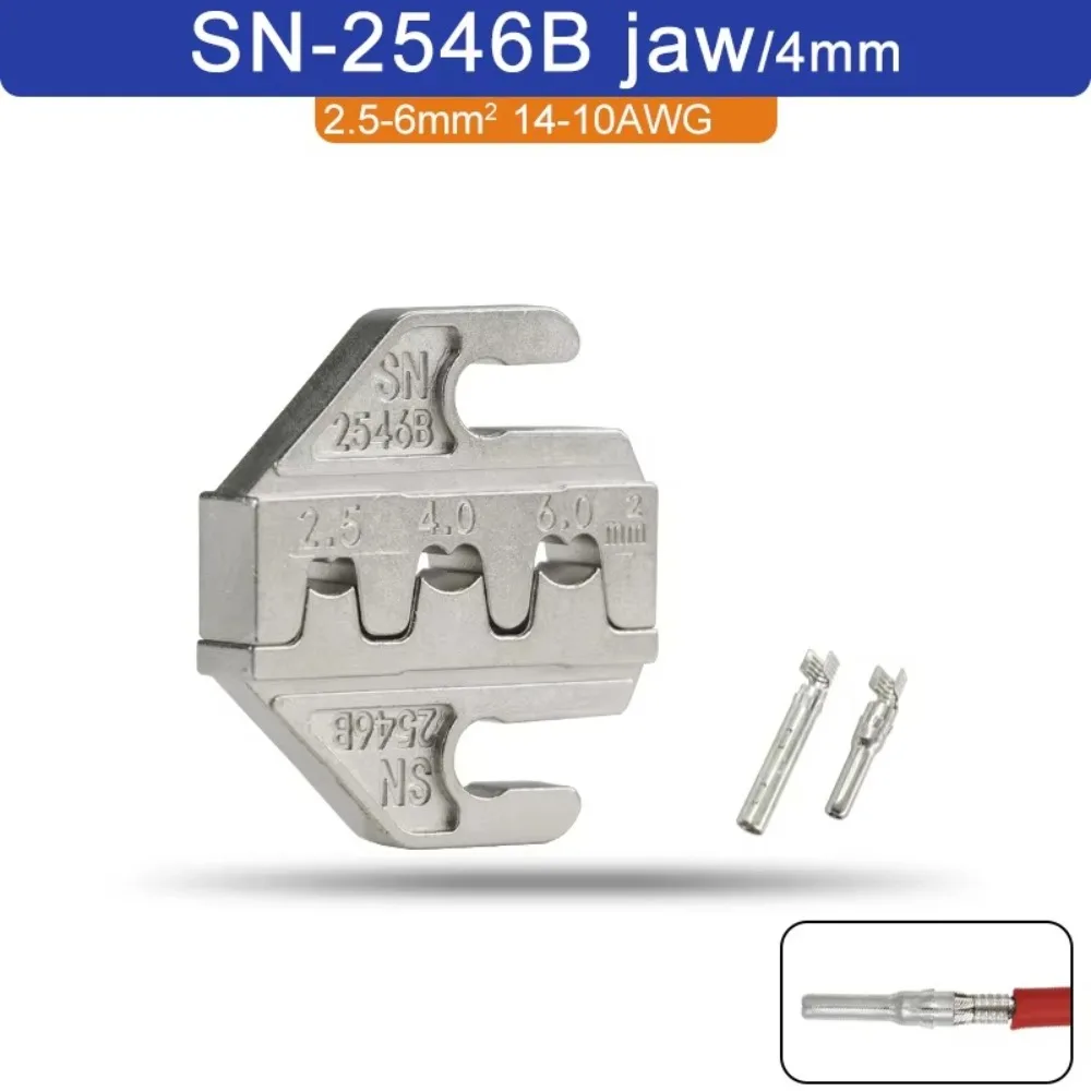 Новые обжимные клещи из сплава SN, модель SN-2546B, 02C, 06WF, 2549, 03H, сменные насадки для обжимных клемм, слоты 48B, 58B, ширина 4 мм