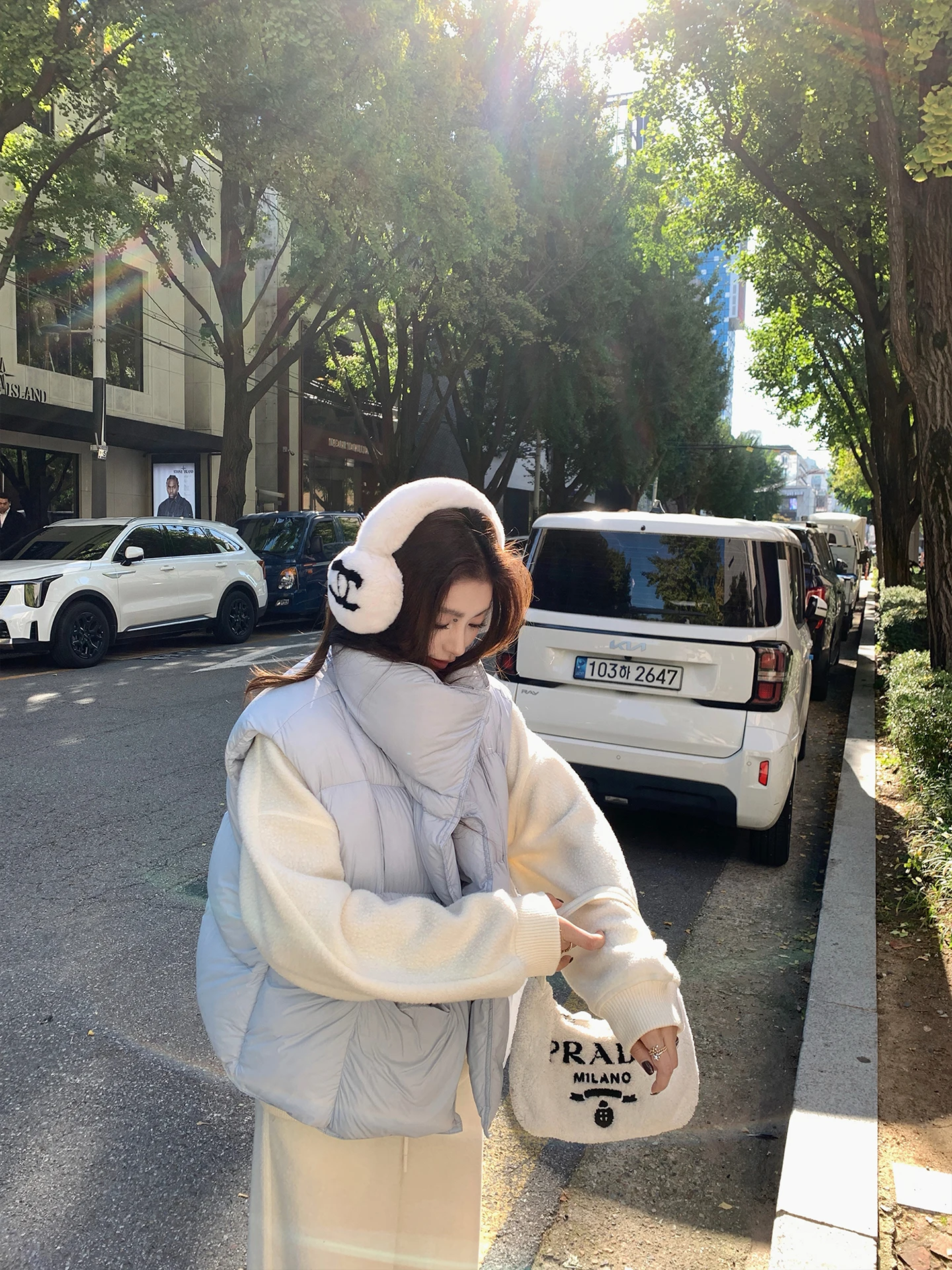 

Lilylikes "European Puff" Tee Star Se 90 White Du down High Quali Lightweight Warm down Vest Casual Sle Thiened