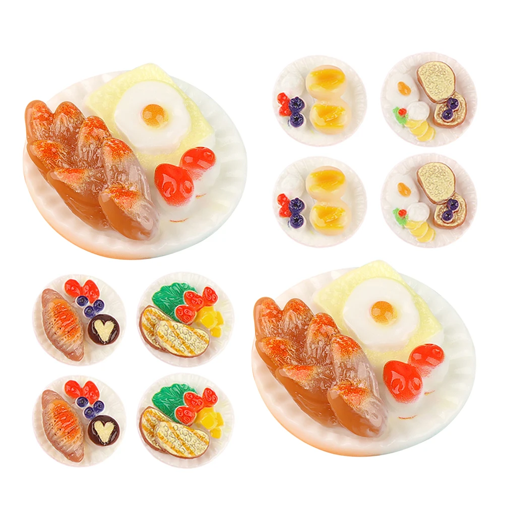 

12pcs Simulated Food Toys Fake Model Dollhouse Accessories Charm Cute Charms Resin Diy Crafts Miniature Food Jewelry Scatter