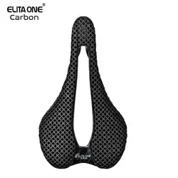 elitaone Carbon 3D Printed Bicycle Saddle 255x140/248x145mm Light Road MTB Mountain Racing Bike Seat Cushion Cycling Seating Acc