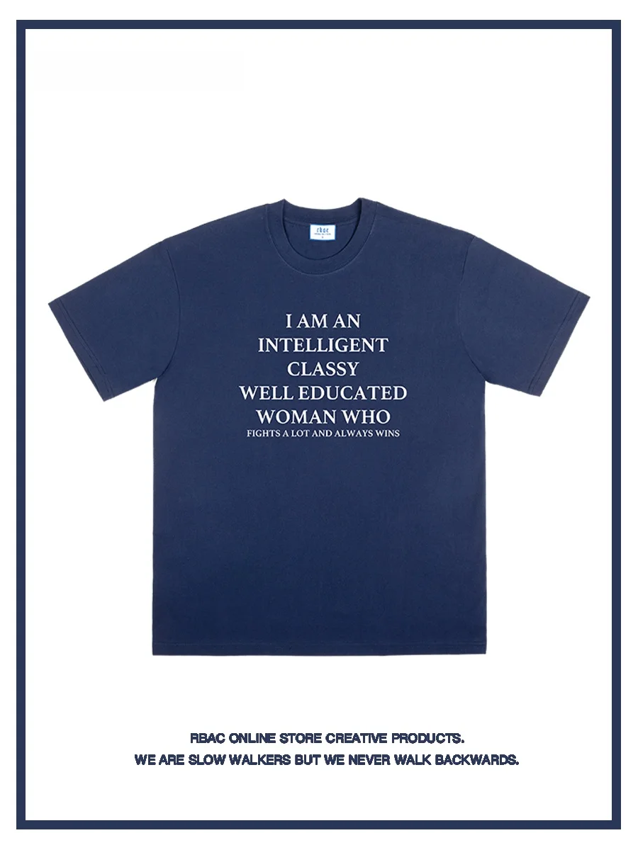 Creative Engli พิมพ์ผ้าฝ้าย ort Sve เสื้อยืดไหล่ RBAC Drop oulder Casual Sle ฤดูร้อนผู้หญิงผ้าฝ้าย