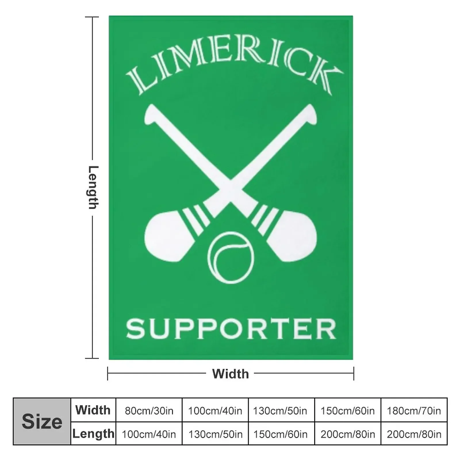 Limerick hurling supporter Throw Blanket Plaid on the sofa sofa bed Custom Single Blankets