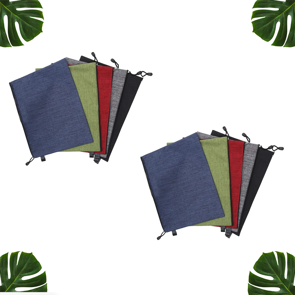 10 Pcs Document Organizer Storage Simple Portable File Bag Zipper Holder B4 Student