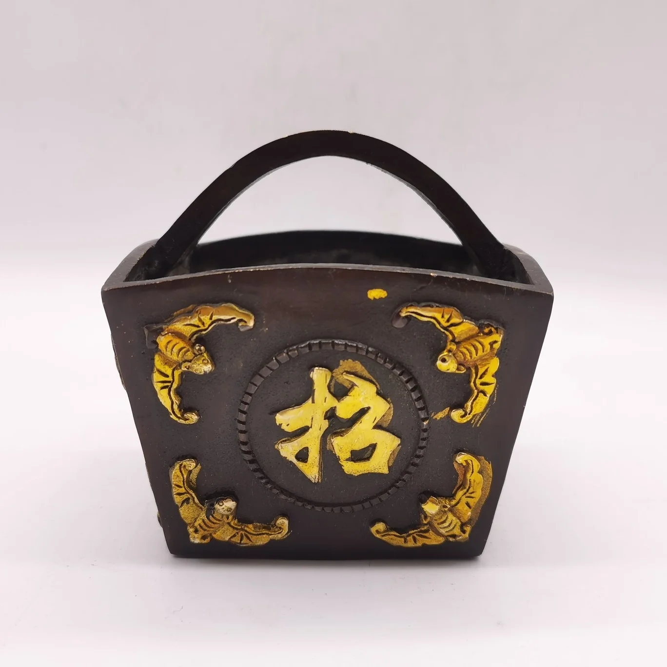 

Bronze Cornucopia Decorative Sculpture Chinese Feng Shui Fortune Lucky Ornament Dress Up Car Home TV Cabinet Decoration