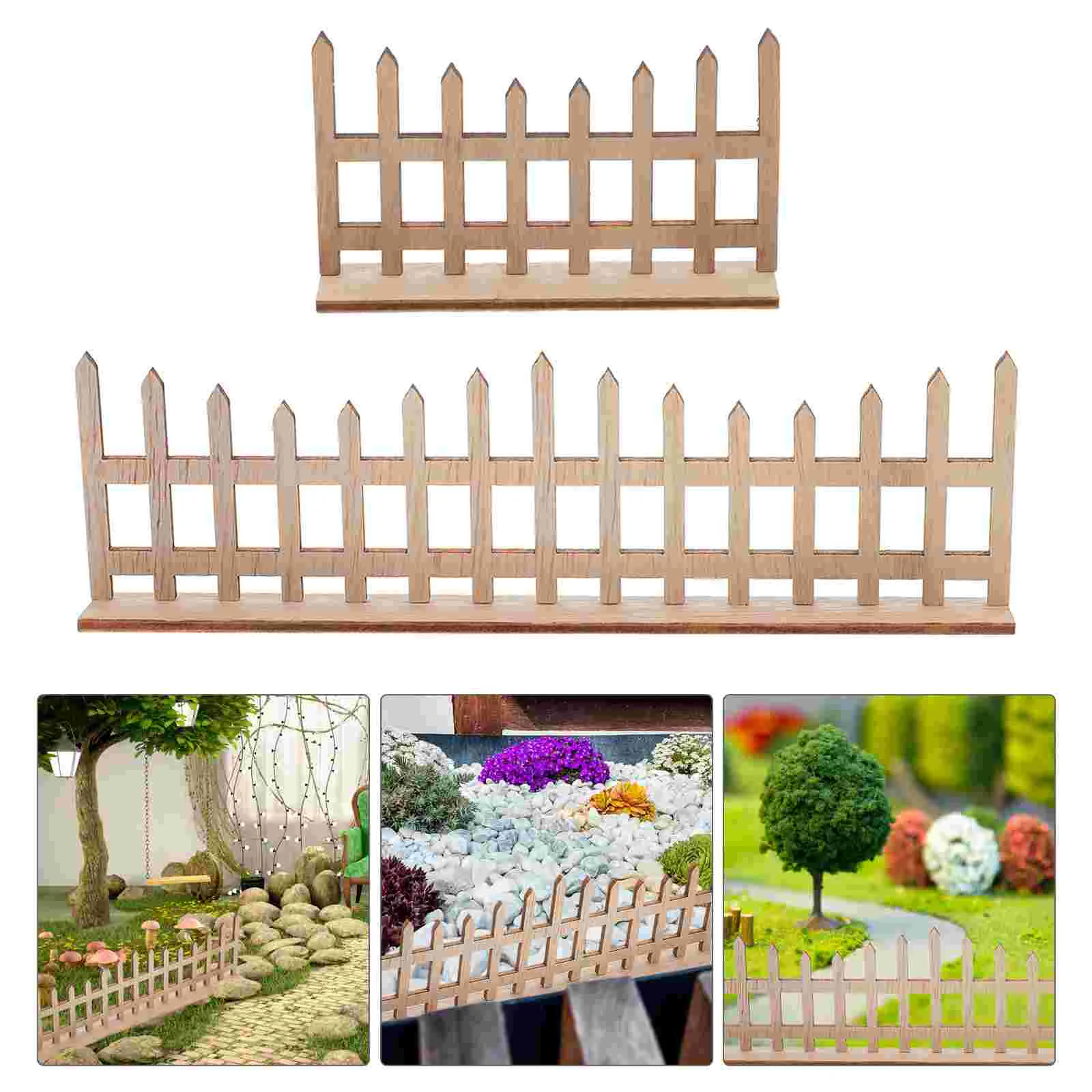 Dollhouse Accessories Fake Farm Decor Simulated Micro Landscape Fence Decoration