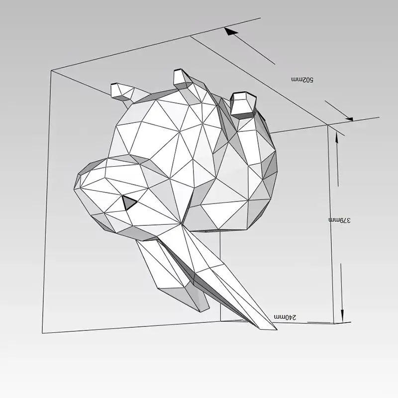 

Rabbit Paper Model Home Decor Desk Decoration Room Ornament Paper Craft 3D DIY Puzzles Hand Made Creative Educational Toys