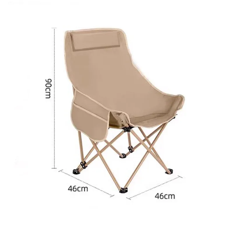 Moon Lite كرسي قابل للطي على ظهره قدرة عالية الوزن التخييم الصيد كرسي قابل للطي الاسترخاء المحمولة سيلا بلايا الأثاث #5