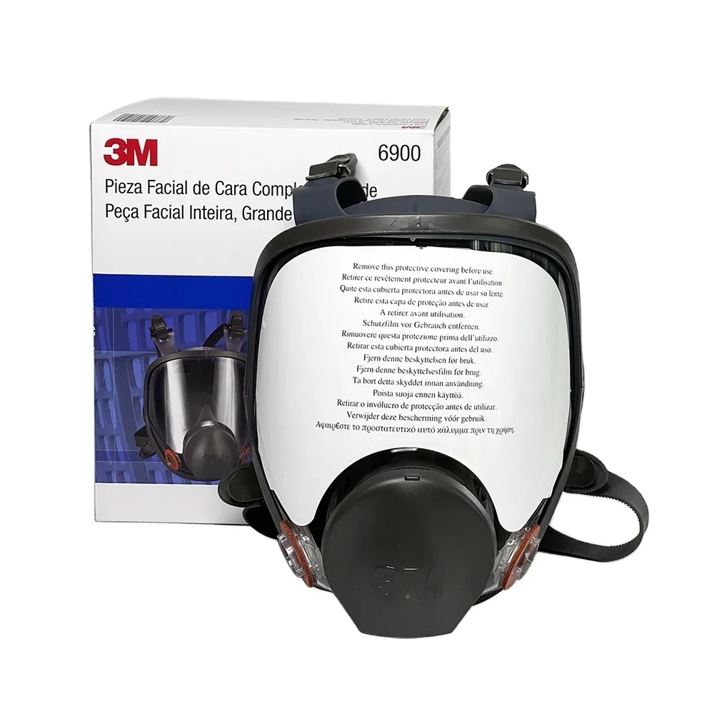 Large Lens Fullmask Smokeless Respirator Reusable 3M Full Face Respirator 6900, Large Size