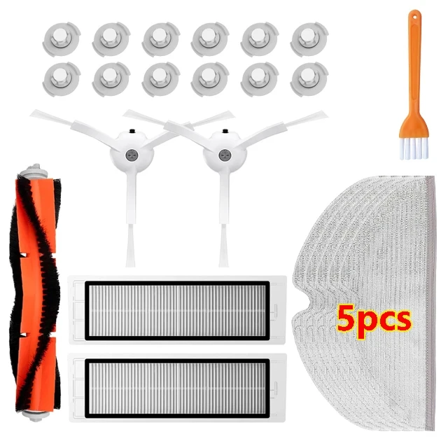 Für XiaoMi Roborock S5 S50 S51 S55 S6 S60 S6 Reine Staubsauger Ersatzteile HEPA-Filter Mopp Tuch Seite/haupt Pinsel Zubehör