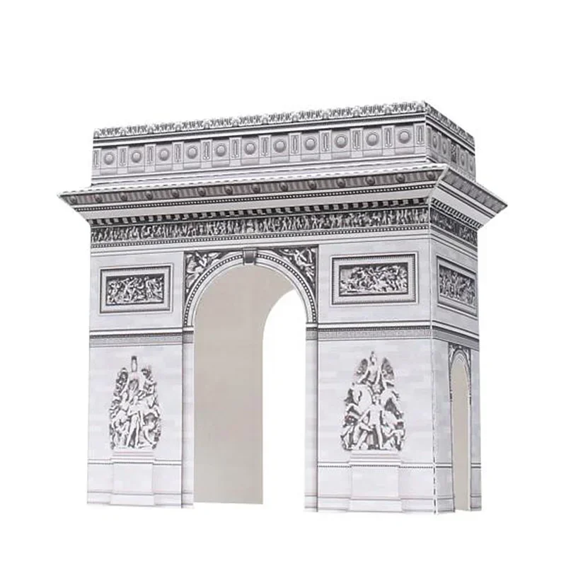 

Франция Arc De Triomphe Складная мини-3D бумажная модель Papercraft DIY Art Origami Building Дети Взрослые игрушки ручной работы QD-126