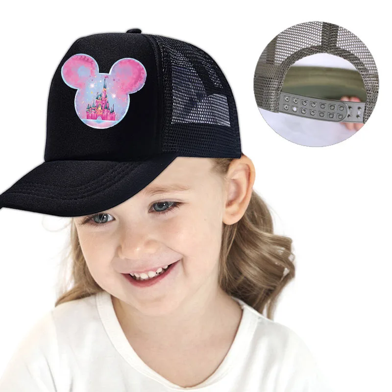 

Disney Minnie Mouse Pattern Girls Baseball Caps Cartoon Hat Children Casual Hat Adjustable Children Peaked Cap Birthday Gifts