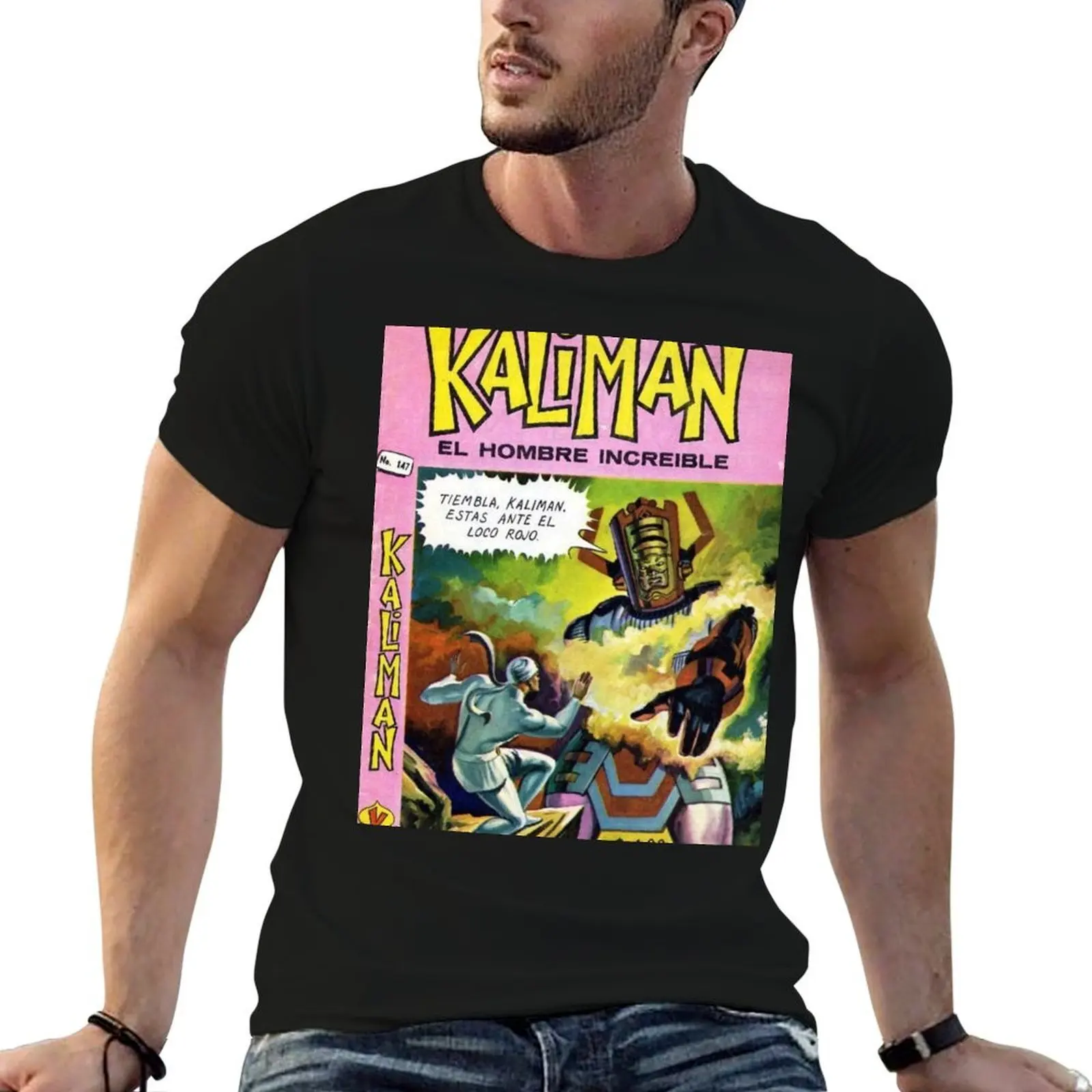 

KALIMAN VS COSMIC VILLIAN T-Shirt man t shirts for men men t shirt cotton 100% T-Shirt