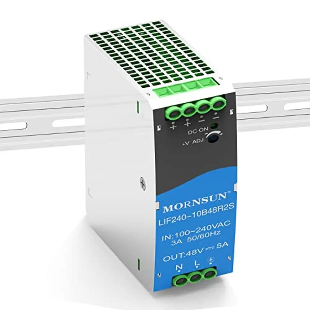 Universal Input 240W 48V 5A Single Output Din Rail Power Supply with PFC Function Industrial Devices Protection and Efficiency