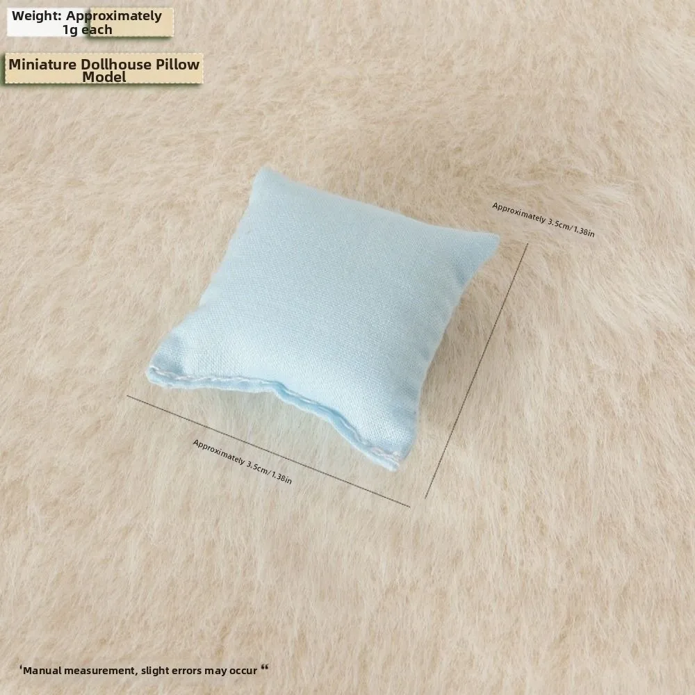 

Mini Dollhouse Miniature Lace Pillow 1:12 Multistyles Sofa Pillow Cushions Dolls House Home Accessories For OB11 Doll