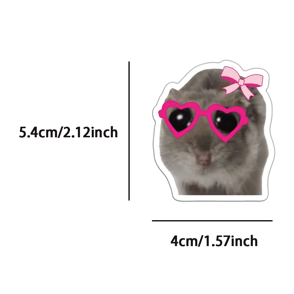 56PCS Sad Mouse Sticker Creative Funny Waterproof Cute Decoration Sticker Hand Account Mobile Furniture Sticker Paste