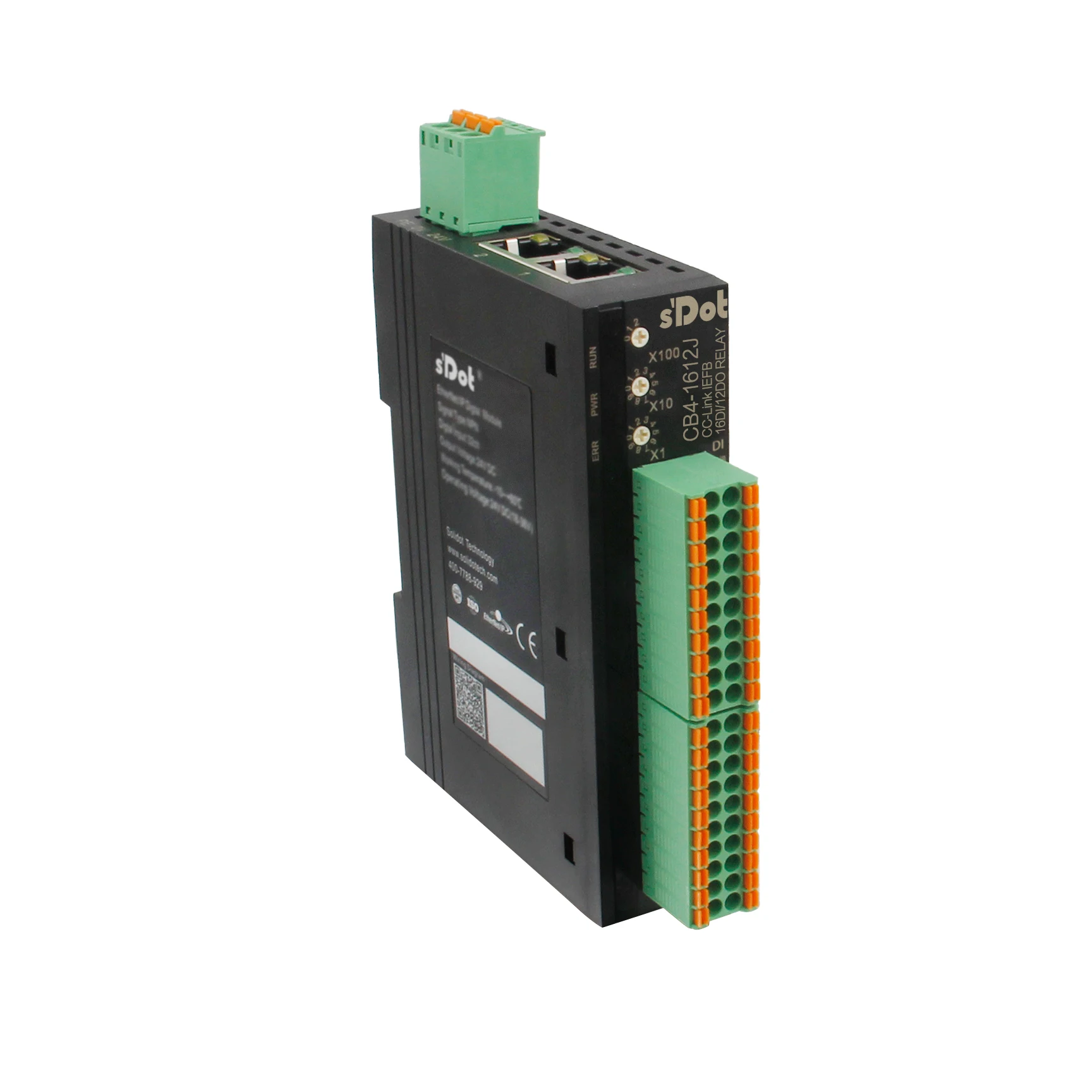 Remote IO I/O Module CC-Link IE Field Basic Integrated 16-Channel Digital Input 12-Channel Relay Output | CB4-1612J