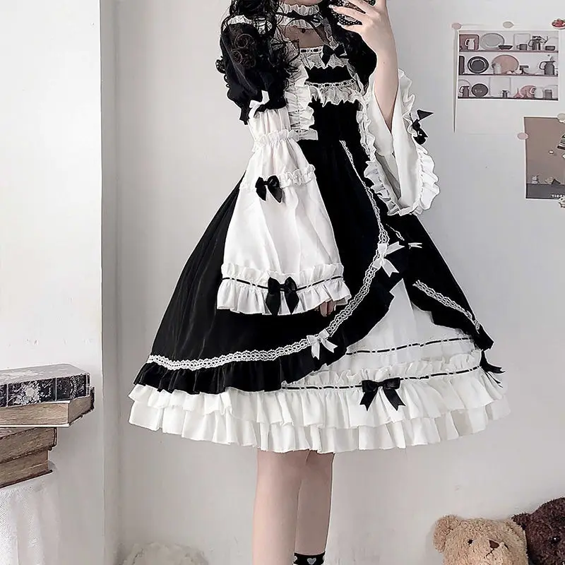 Dark-queen Lolita Skirt Polar Aurora Op Lolita Dress