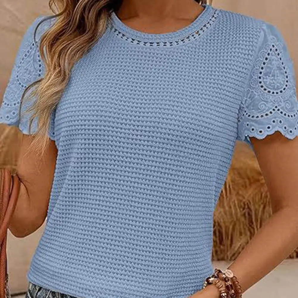 نزهة عادية عادية الدانتيل المرأة قصيرة الأكمام L التمثال 102 سنتيمتر طول 66 سنتيمتر حالة جديدة العلامة التجارية مرونة معتدلة