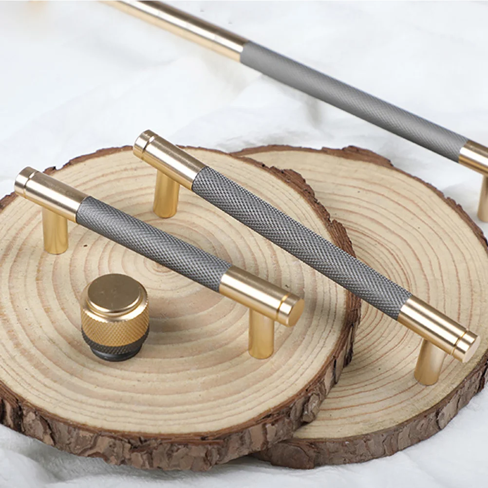 

2Pcs Wardrobe Door Handles Space Aluminum T Bar Solid Pulls for Cabinet Drawer Furniture Hardware Kitchen Cupboard Dresser