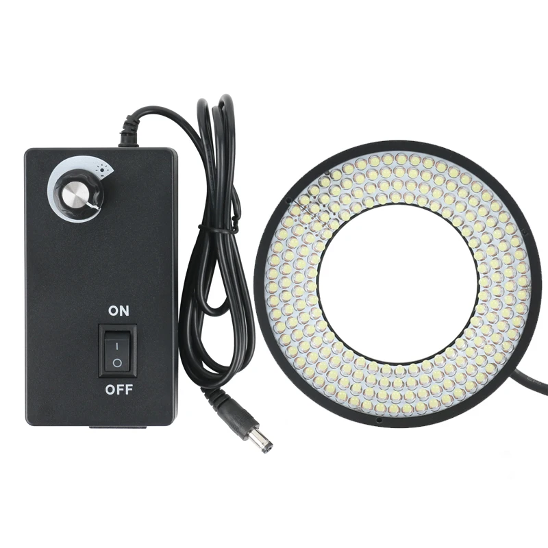 

Machine Vision Detection Industrial LAB Microscope Optics Aluminum Alloy 196 LED Ring Light Lamp Source Illumination Spot Light