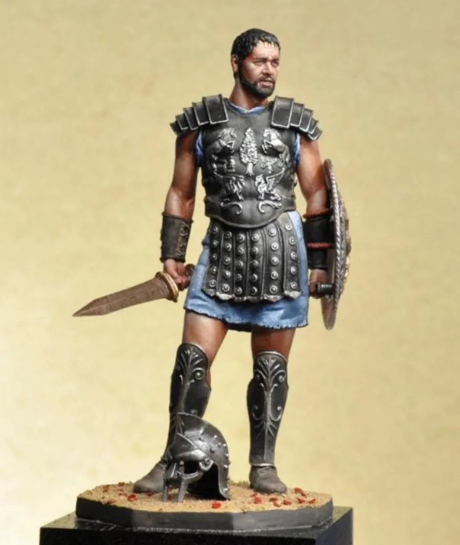 1/24 Scale 75mm Resin Body Assembled Model Kit Ancient Spartan Warrior History Hobby Sculpture Unassembled Unpainted Diorama Toy