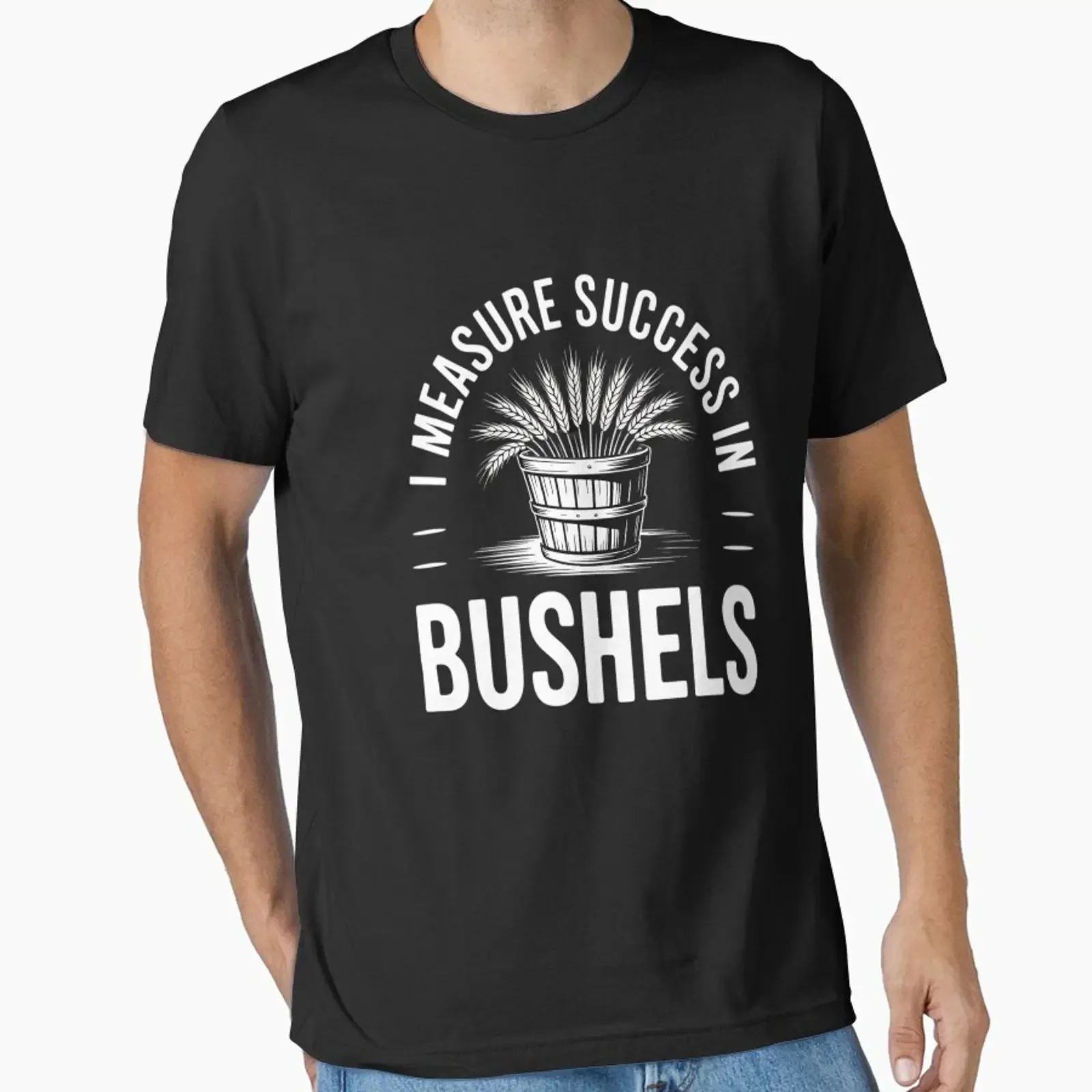 I Measure Success in Bushels Agronomy for Agronomists Essential T Shirt vintage Washed Comfortable Breathable homme