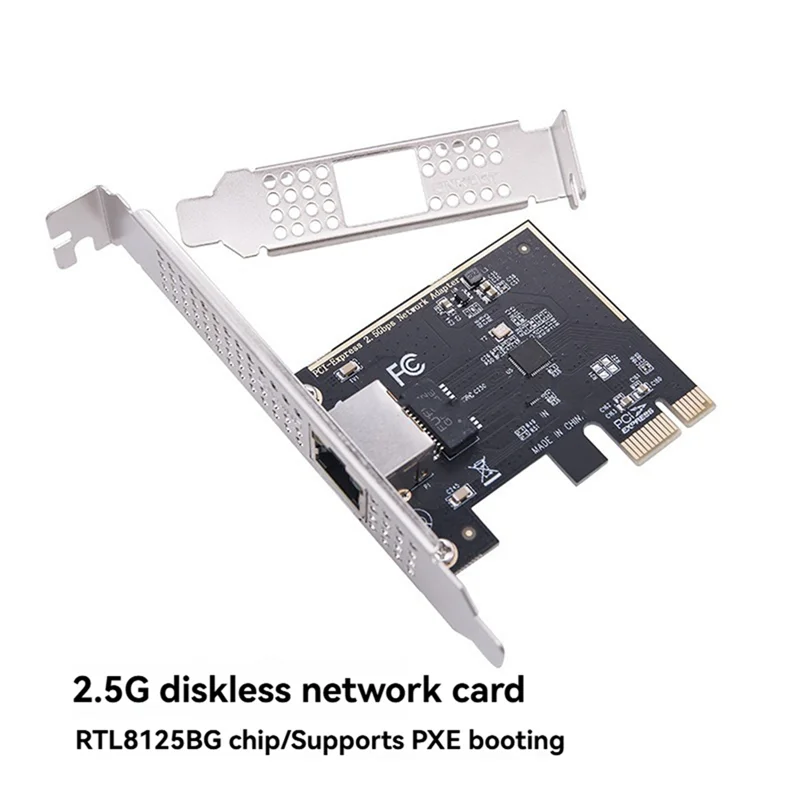10/100/1000M/2.5G LAN-карта 2.5G PCIE Сетевая карта PCI-E к RJ45 Гигабитный Ethernet-адаптер Чип RTL8125BG для настольного компьютера