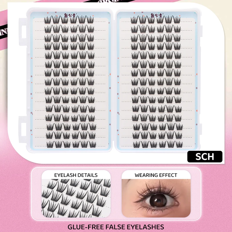 30 Reihen DlY Einzelne Cluster-Seide, handgefertigt, Cluster-Wimpernbuch, Wimpernverlängerung, künstliche Wimpern, segmentierte Wimpernverlängerung – Detail 25