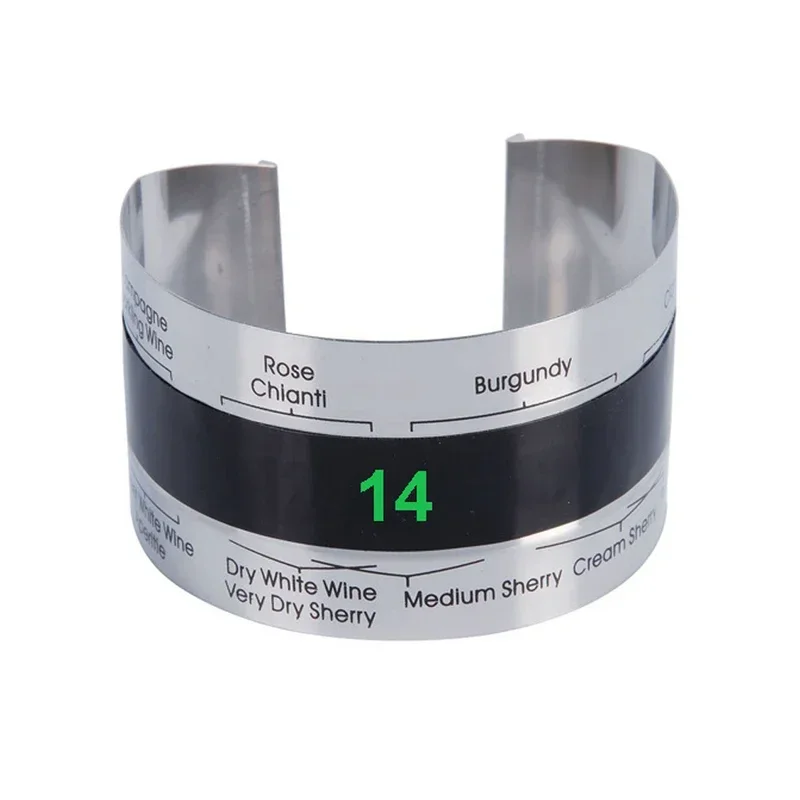 LCD Display Stainless Steel Bottle Wine Thermometer Wine Collar Thermometer Bar Beverage Tool Bottle Snap Thermometer image 6