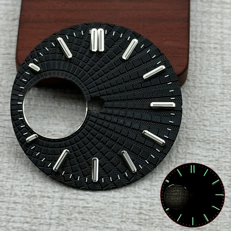 Custom Edition NH38 Dial 28.5mm Dial Suitable For Crown At 3.0 Position SKX007 SRPD NH38 Watch Movement Watch Skeleton Grid Dial