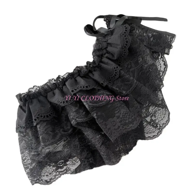 N5KF Femmes superposant le haut balayage inférieur mini jupe enveloppe à volant à volants