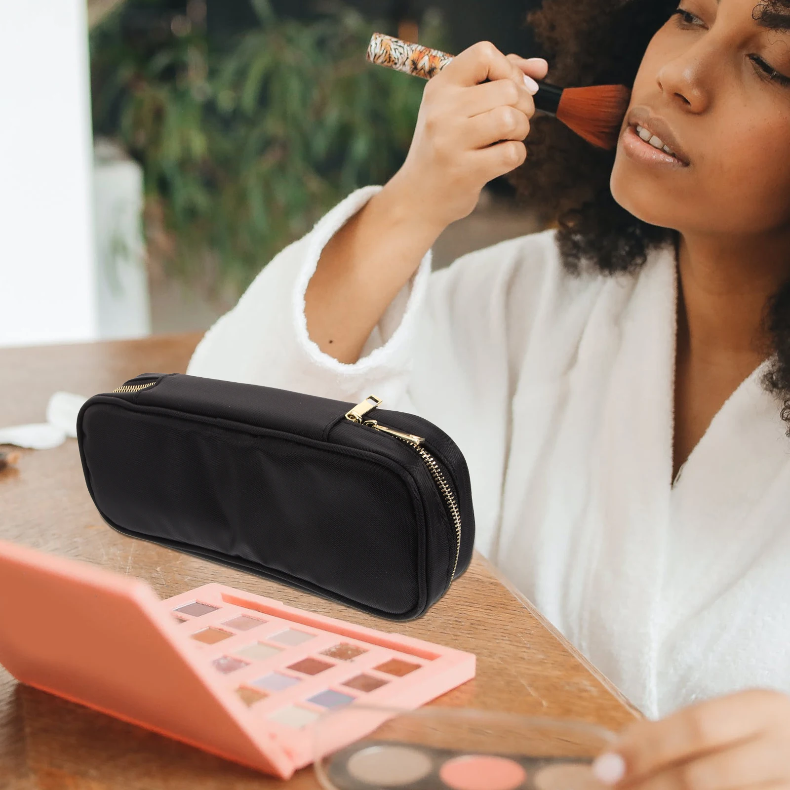 حامل الفرشاة، حقيبة تخزين الفرشاة، صغيرة الحجم، محمولة من قماش أكسفورد، حامل بسحاب، حقيبة تنظيم السفر #5