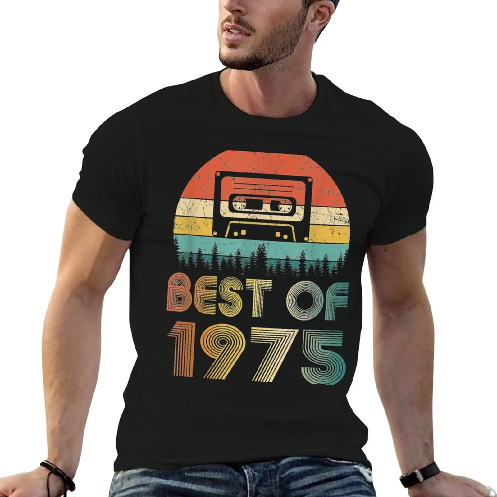 

Best graphic Vintage Of t 1975 Old shirt 45 T-Shirt man Birthday Gift 45Th 1975 Years
