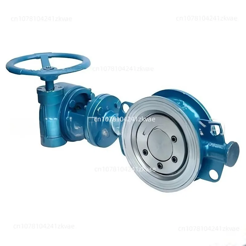 D373H-16C three eccentric clip hard seal butterfly valve turbine drive one way