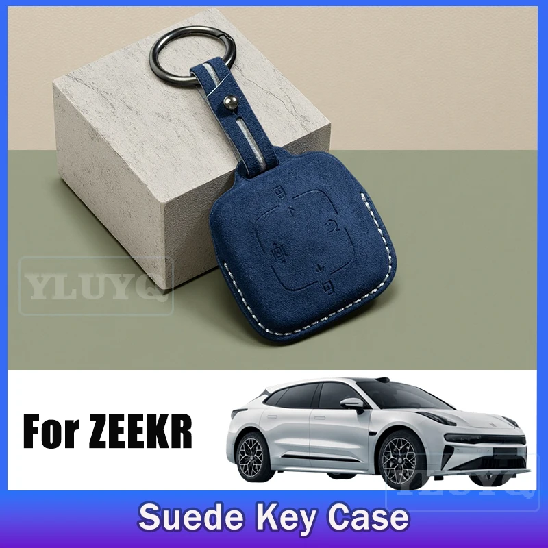 

Для ZEEKR 001 007 X чехол для ключей от автомобиля, замшевый защитный чехол для ключей, корпус с пряжкой, салон автомобиля, обновленные аксессуары 1920