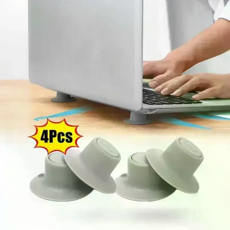 4 Pezzi Piedini In Silicone Per Laptop, Supporti Di Raffreddamento Portatili, Alzate Morbide Per Notebook, Supporto Per Aumento Altezza PC Portatile