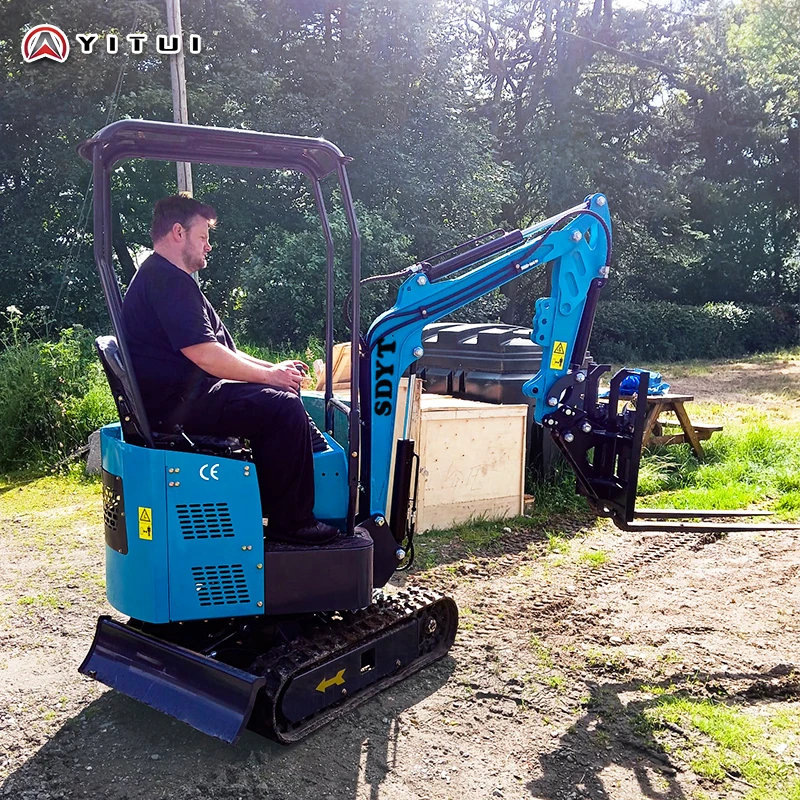 Mini Excavators Free Delivery Of Customized Mini Digger 1.2ton Household Kubota Engine Small Excavators