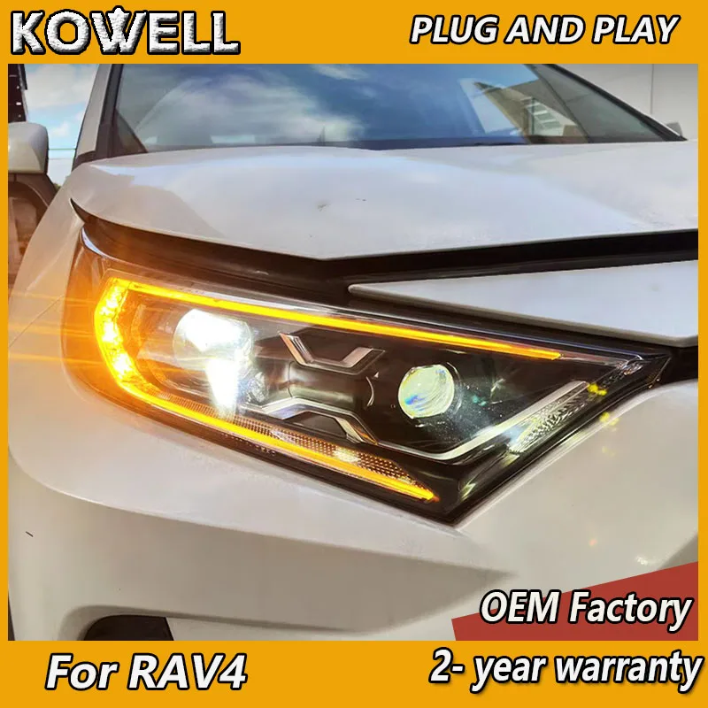 Car Styling for Toyota RAV4 Head Light 2020-2022 RAV4 Headlight DRL Turn Signal High Beam Projector Lens