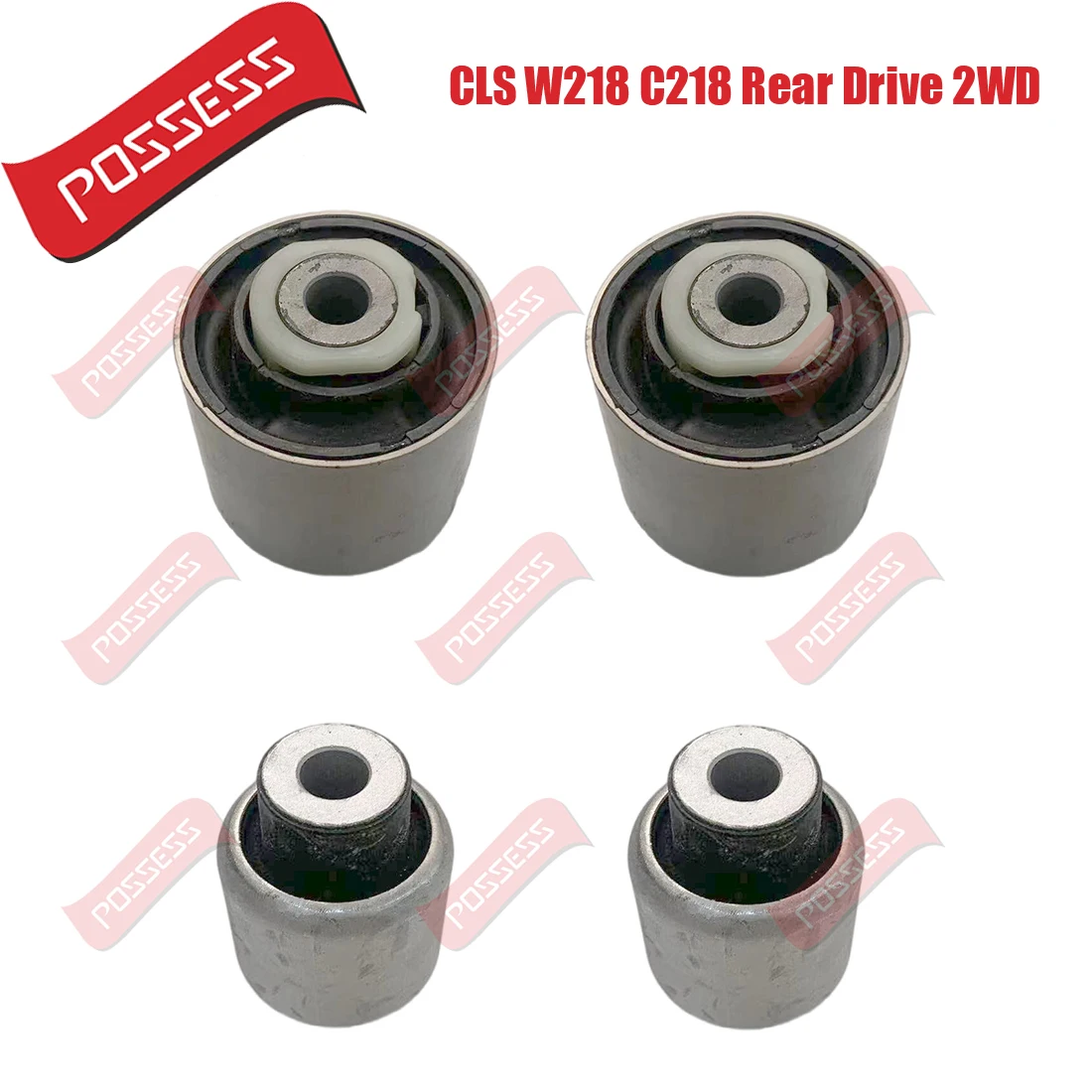 4 Pieces Front Lower Suspension Control Arm Bushing Kits For Mercedes-Benz E-Class W212 S212 CLS C218 W218 X218 2009-/