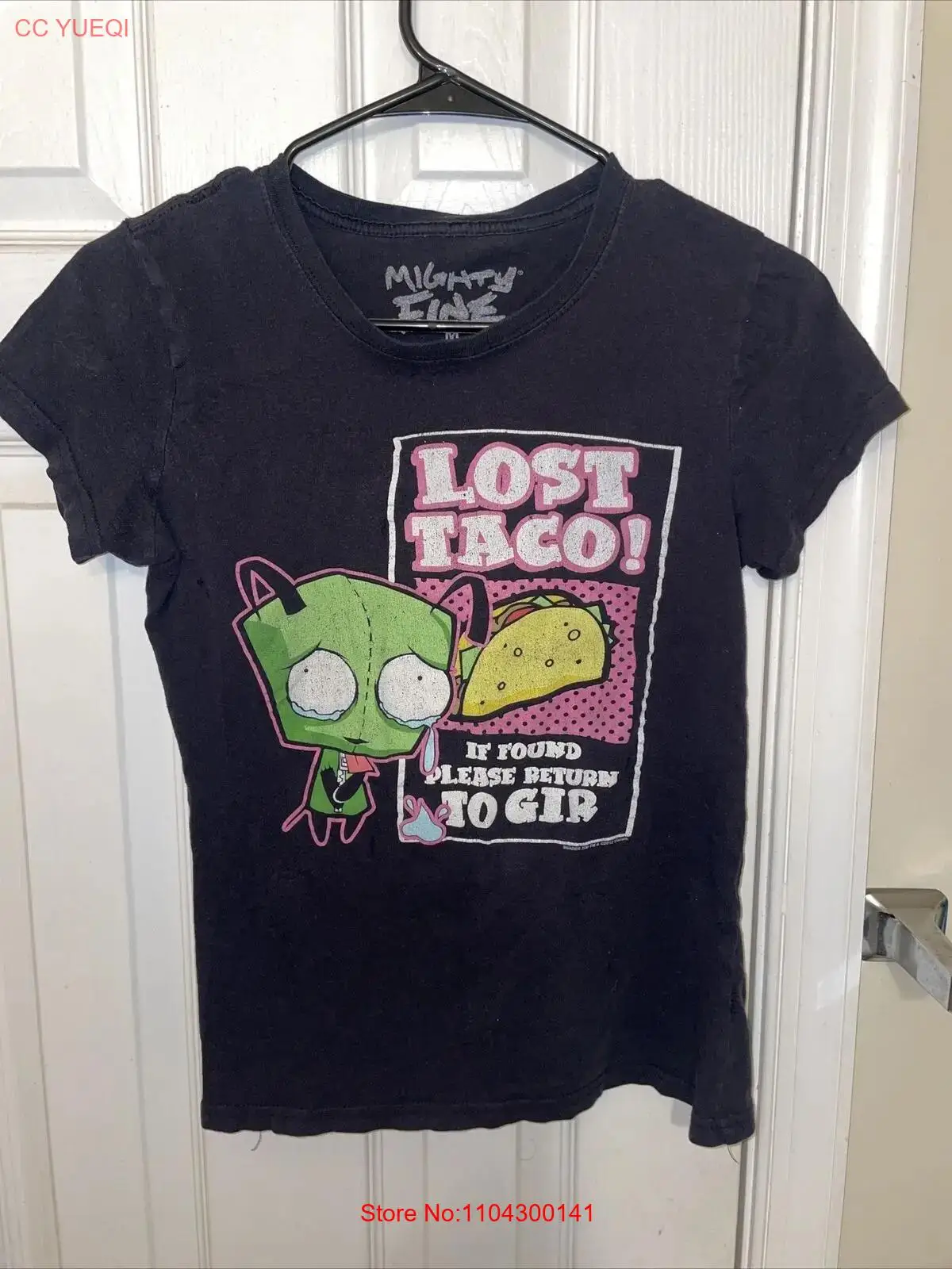 Invader Zim Vintage 2000 s T Shirt Womens M Lost Taco Return To Gir long or short sleeves