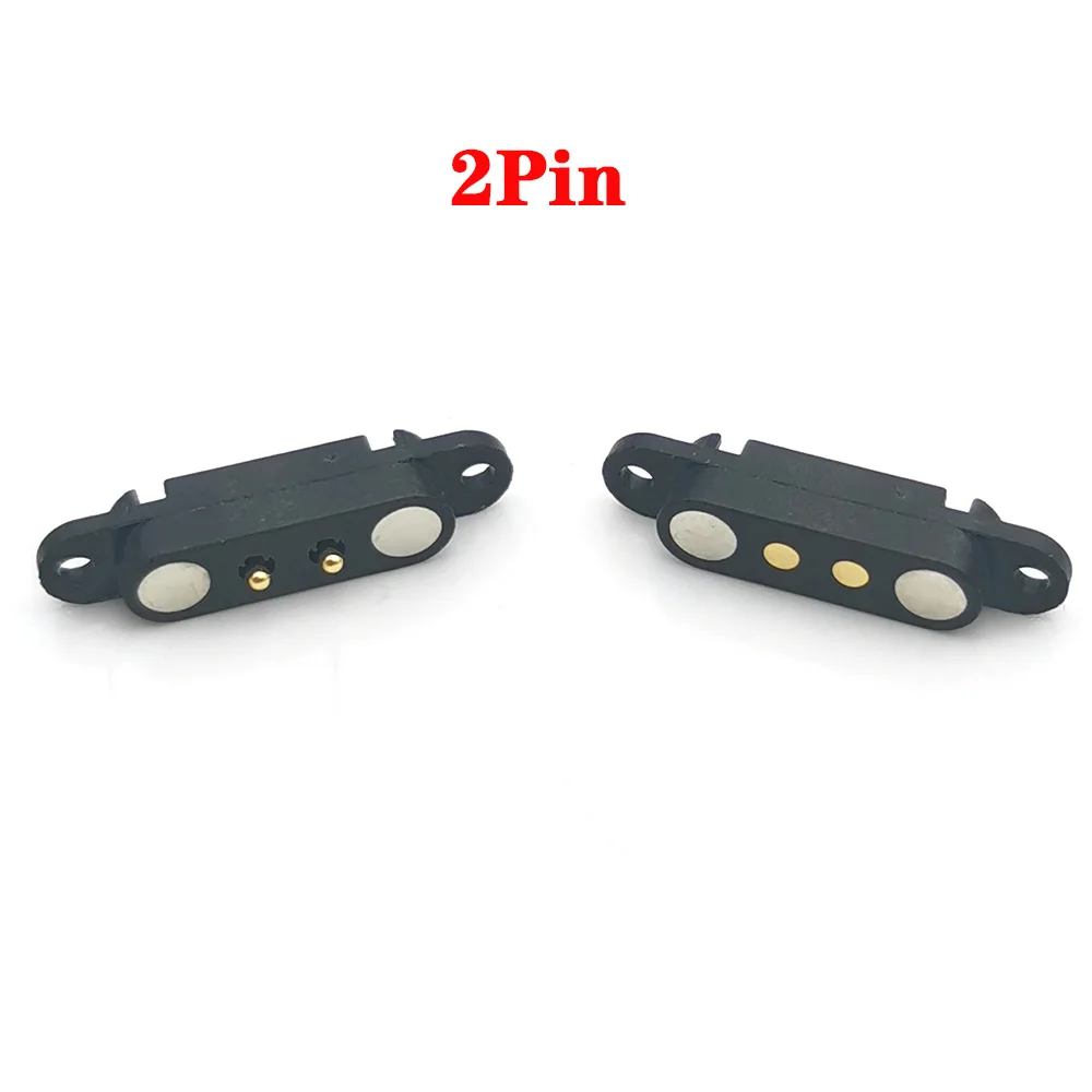 1-10 pz 2A DC magnetico Pogo Pin connettore 2Pin 3Pin Pogopin maschio femmina caricato a molla presa di alimentazione cc 2P 3P