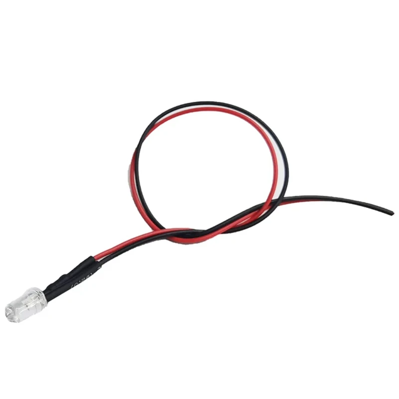 100Pcs Lot 20Cm Pre Wired 5Mm LED Light Lamp Bulb Prewired Emitting Diodes For DIY Home Decoration DC3.7V-12V